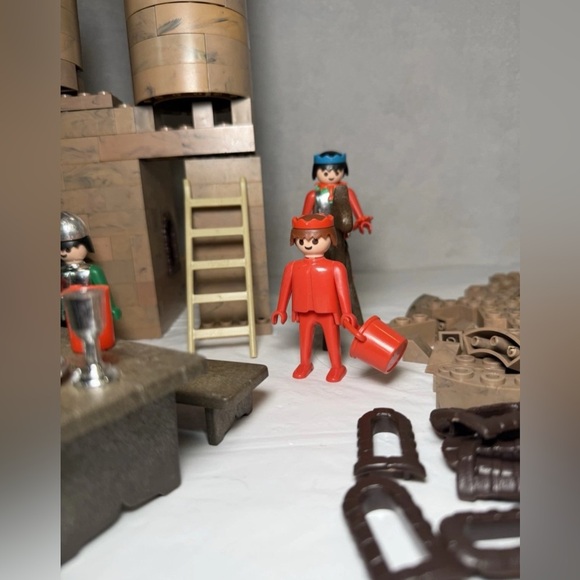 1974 1977 Geobra Playmobil System Medieval Castle Figures Horses Lot - Picture 8 of 12